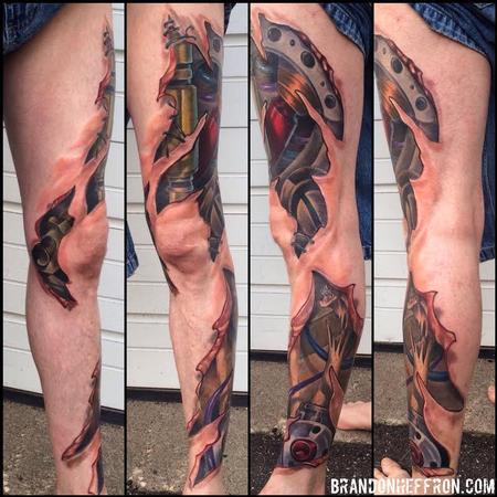 Tattoos - Bio Mech Leg - 107834