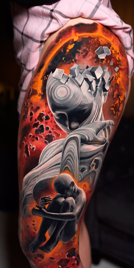 Tattoos - Surreal Leg Sleeve - 144659