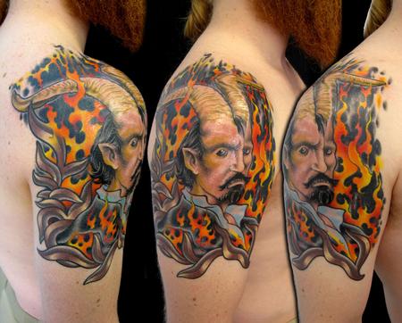Tattoos - Demon Portrait Tattoo - 62875