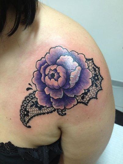 Tattoos - romantic peony - 86636