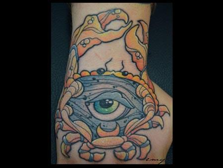 Tattoos - watching crab - 82330