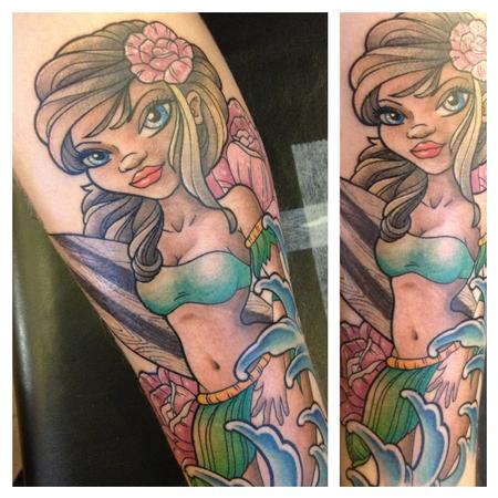 Tattoos - surfing girl - 82323