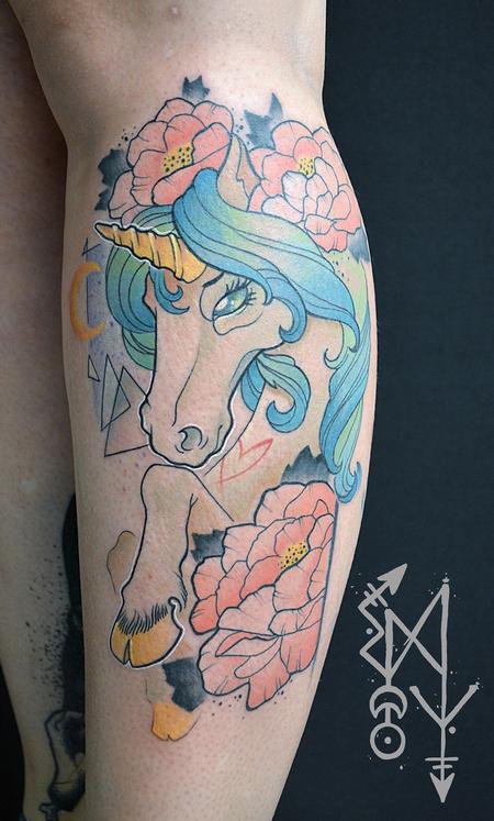 Tattoos - Girly unicorn - 109961