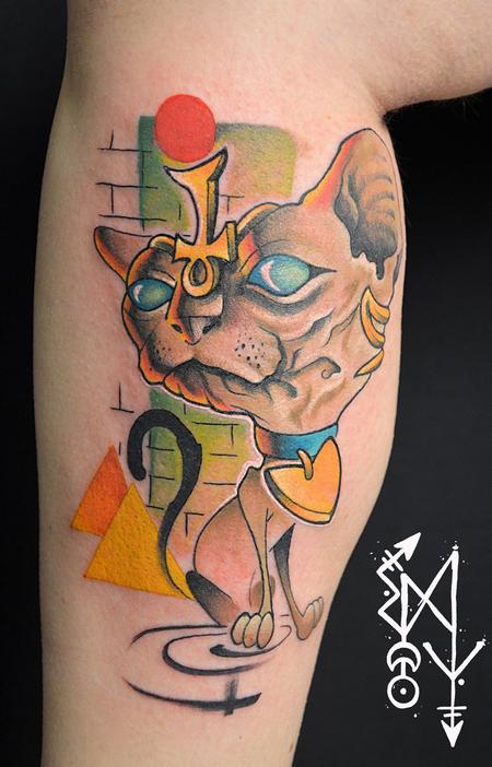 Tattoos - SPHYNX cat - 112277