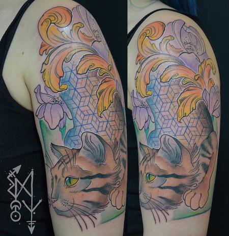 Tattoos - Crazy cat - 115055