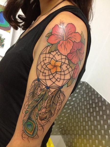 Tattoos - Hawaiian dreamcatcher - 93279