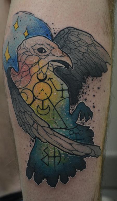 Tattoos - dark crow - 93401