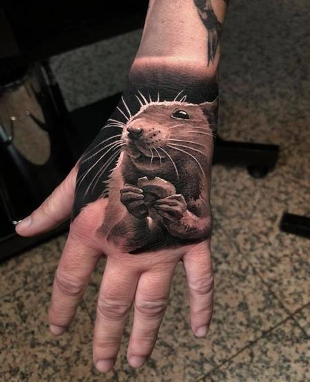 Tattoos - Mouse hand tattoo - 140185