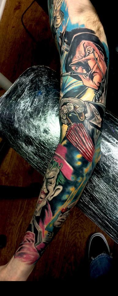 Batman Sleeve by Chad Miskimon : Tattoos