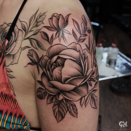 Tattoos - Flowers Tattoo Sleeve  - 128417