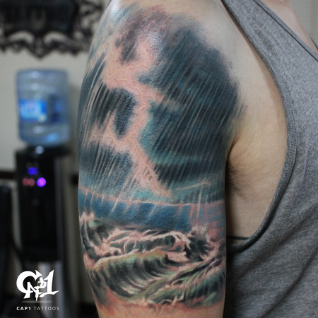 Tattoos - Ocean Storm Tattoo - 126945