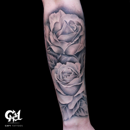 Tattoos - Rose Tattoo Sleeve - 126642