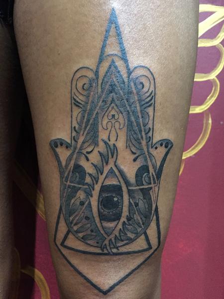 Tattoos - Hamsa Hand - 126714