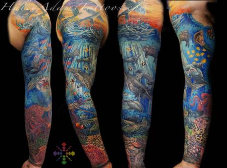 Tattoos - Under water sleeve - 123813