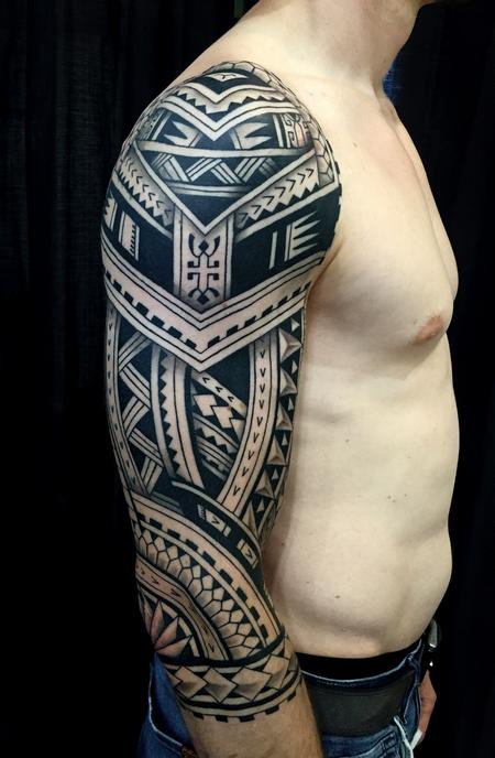 Tattoos - Samoan Inspired sleeve - 128377
