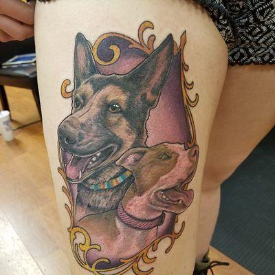 Tattoos - dog portrait tattoo - 133100