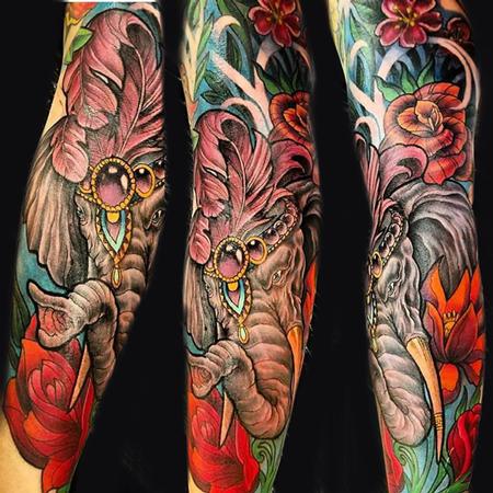 Tattoos - circus elephant - 131256