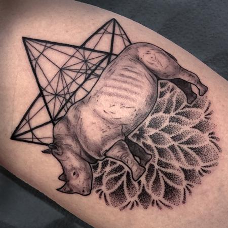 Tattoos - Geometry/Rhino/Mandala Tattoo - 125035