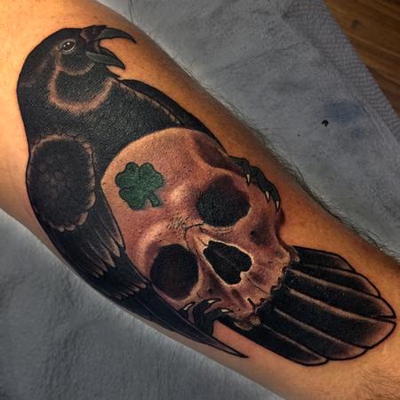 Tattoos - Raven and Skull - 125323