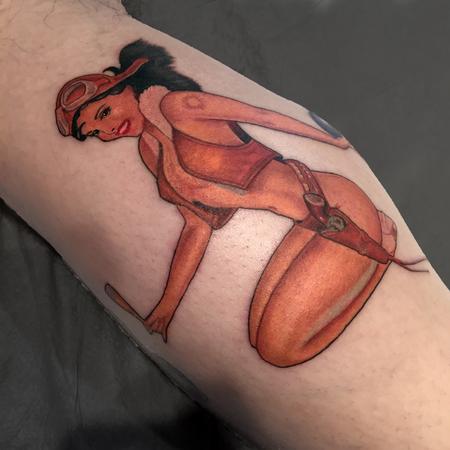 Tattoos - the Refreshments pin-up girl - 126317