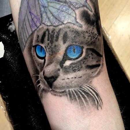 Tattoos - Tabby cat with Radiant eyes - 116846
