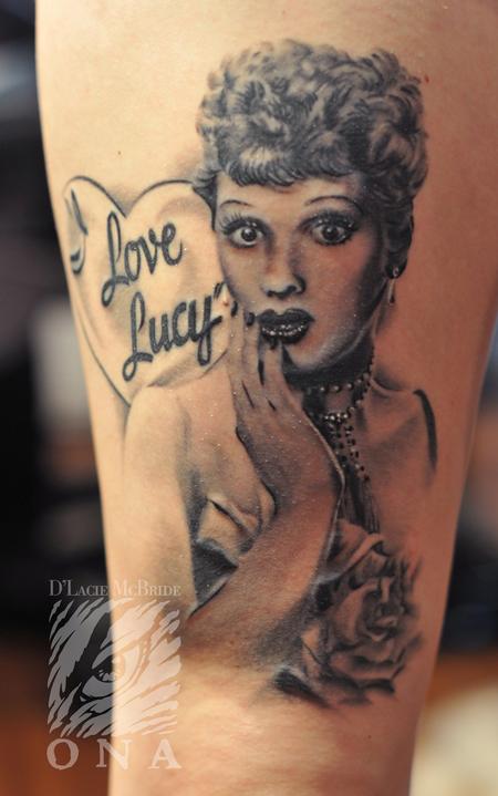 Tattoos - Lucielle Ball portrait tattoo - 84461
