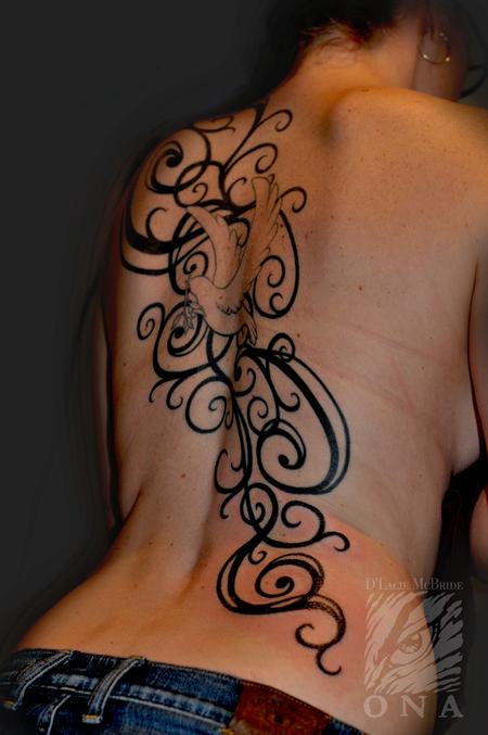 Tattoos - ornate blackwork tattoo - 84466