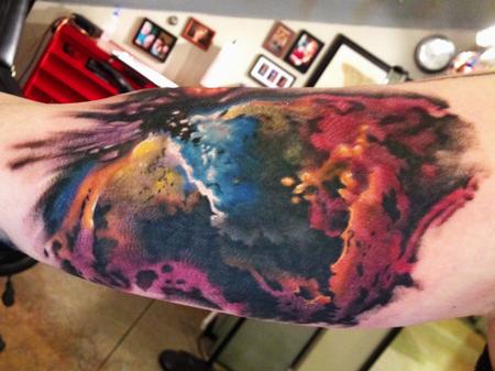 Tattoos - color galaxy tattoo - 84484