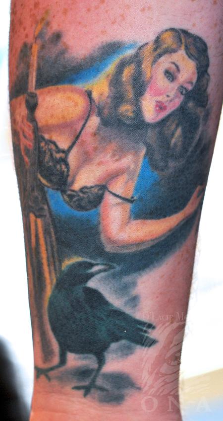 Tattoos - Runci pinup color tattoo - 84477