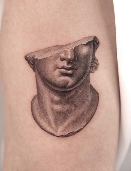 Tattoos - Broken Statue Tattoo - 144026