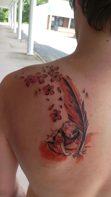 Tattoos - feather and quill - 103941