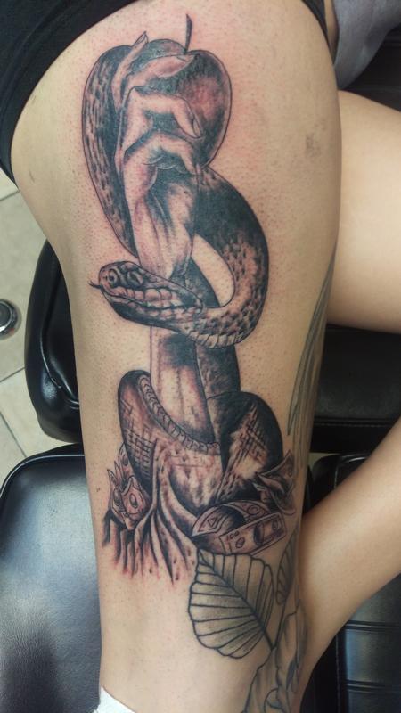 Tattoos - snake apple - 116837