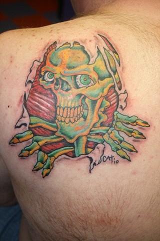 Tattoos - Skull Skin Rip - 85833