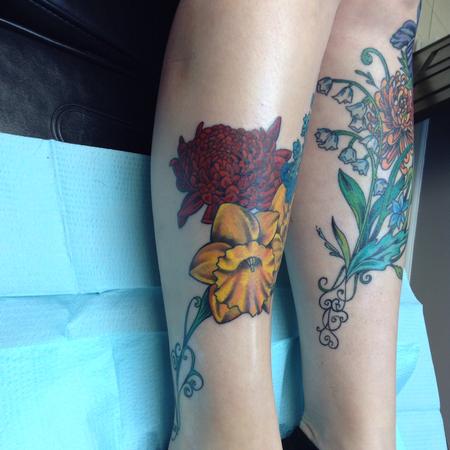 Tattoos - Floral Body Set - 124907