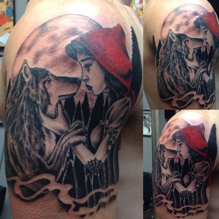 Tattoos - Little red riding hood loves the big bad wolf - 126898
