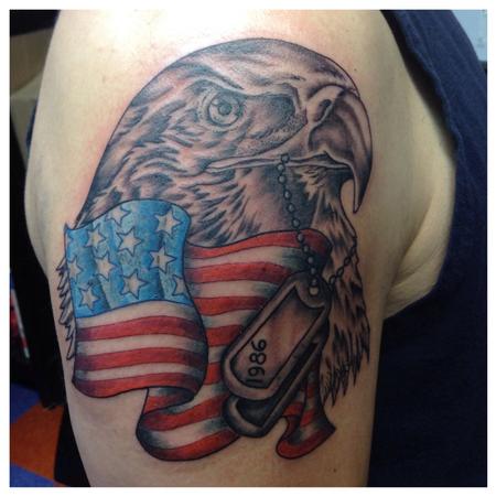 Tattoos - Eagle Flag - 93407