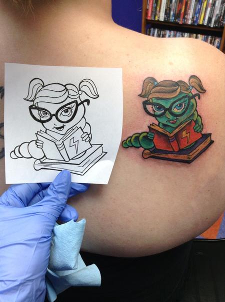 Tattoos - Book Worm - 82562