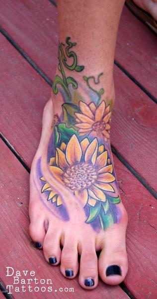 Tattoos - Sun Flower  - 64399