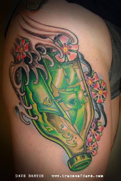 Tattoos - Ship in a Bottle - 62210