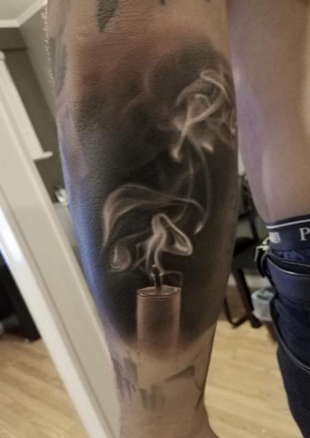 Tattoos - David Vega Smokey Candle - 131070