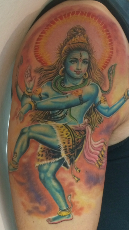 Tattoos - Colorful Spiritual Figure - 119193