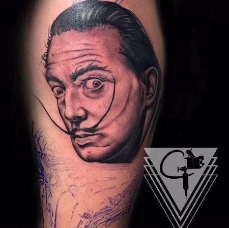 Tattoos - Dali Portrait Tattoo - 131778