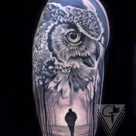 Tattoos - Owl Tattoo - 131781