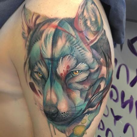 Tattoos - Abstract wolf - 132174