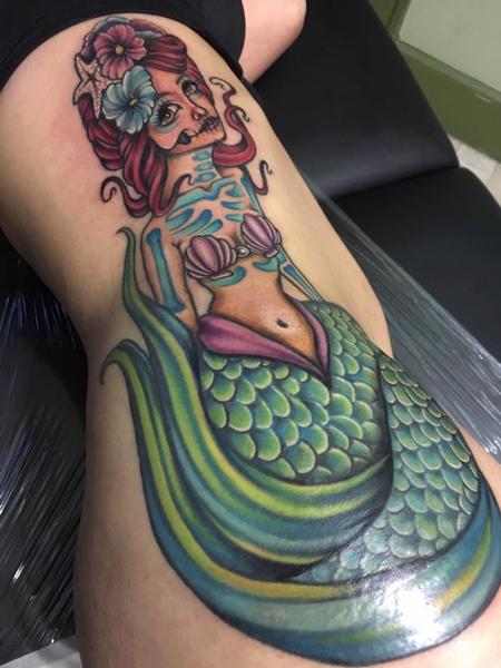 Tattoos - Skelly Mermaid - 129544