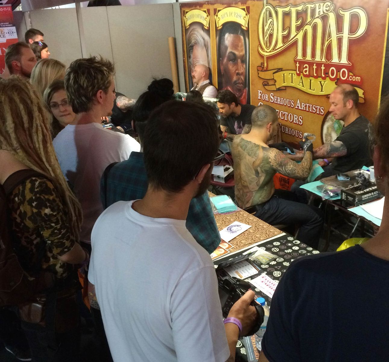 Off the Map Tattoo Booth at the 2014 London Tattoo Convention