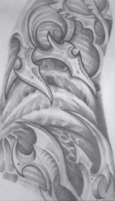 Bio-Organic Drawing by Kyle Little: TattooNOW