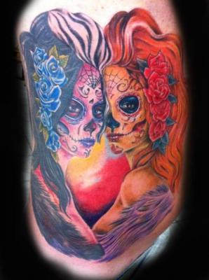 Tattoos - Day of the Dead Tattoo - 60562