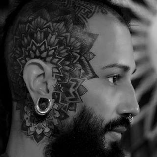 Tattoos - Mandala on Head - 126232
