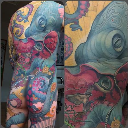 Tattoos - Octopus Backpiece - 110125